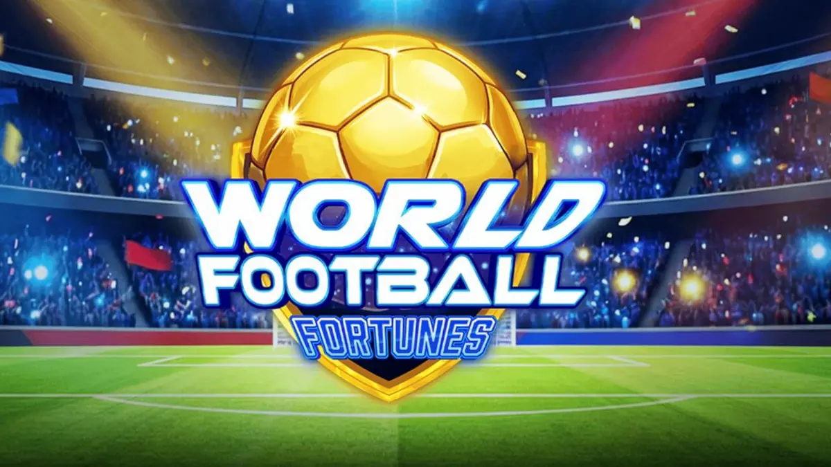 Tampilan visual stadion sepak bola dalam slot World Football Fortunes