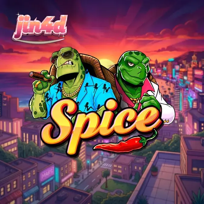 Tampilan visual slot Spice dengan tema kura-kura dan grid 6x6